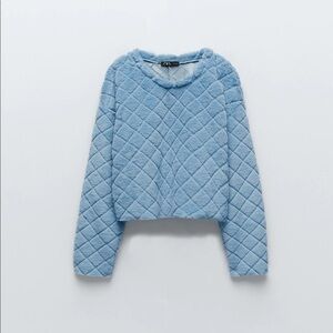 Zara Faux Fur Sweatshirt